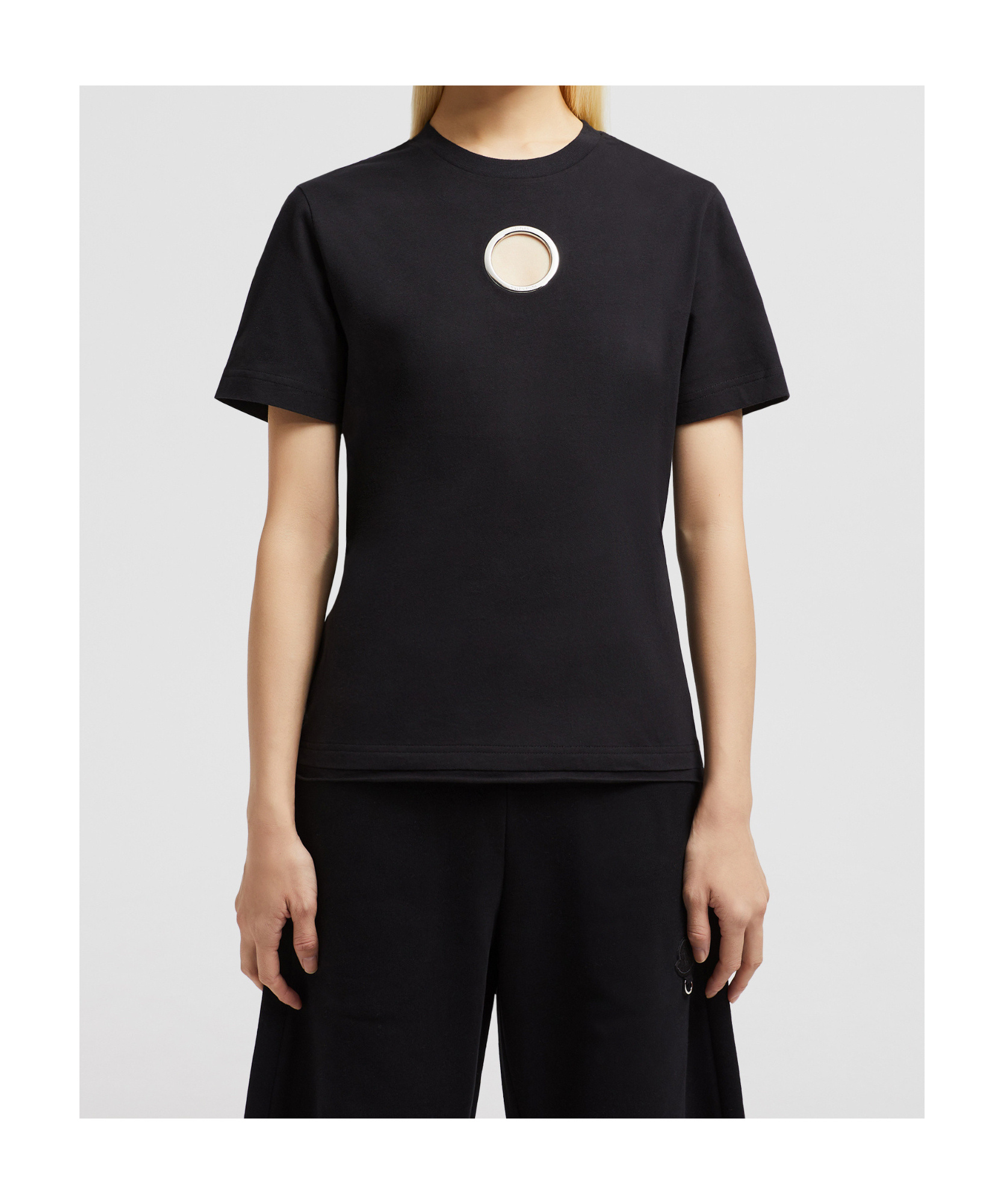 Moncler Short-sleeved T-shirt In Black