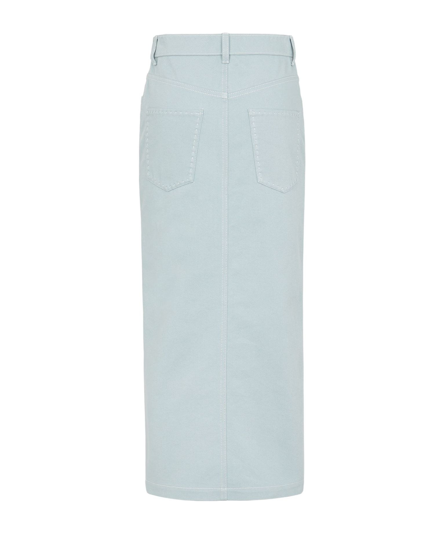 Fendi Woman Denim Skirt Sky Blue Size 4 Cotton In Blue