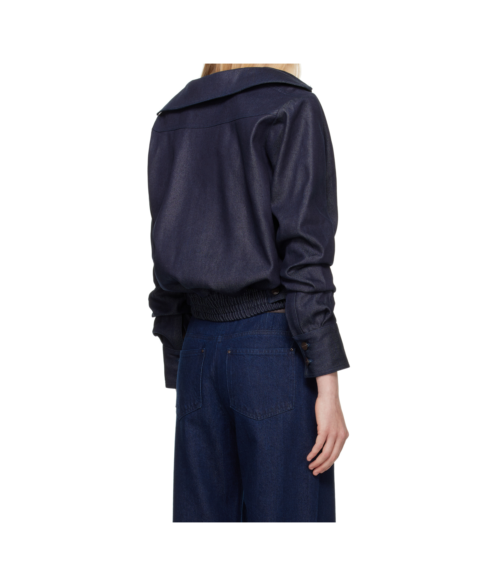 16arlington Lapel Long-sleeved Denim Jacket