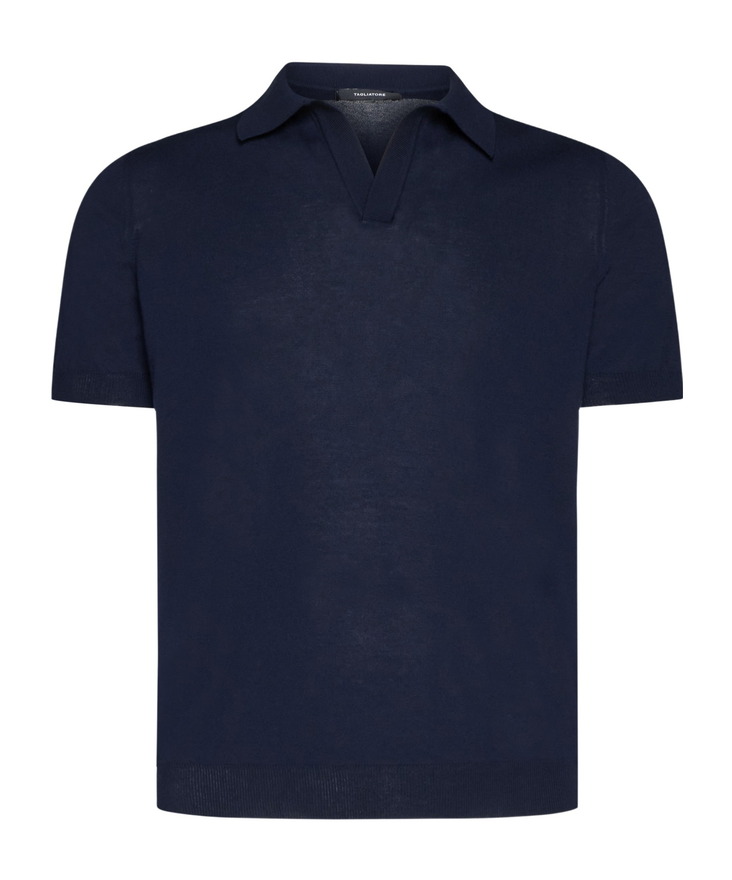 Tagliatore Keith Knitted Polo Shirt In Black