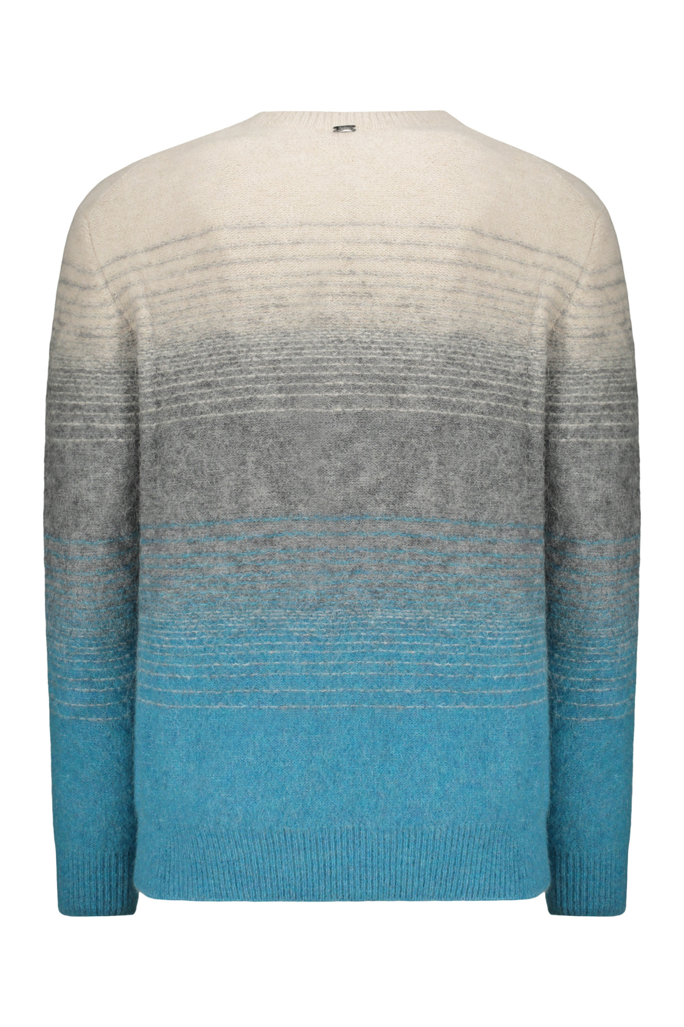 Herno Long Sleeve Crew-neck Sweater In Blue