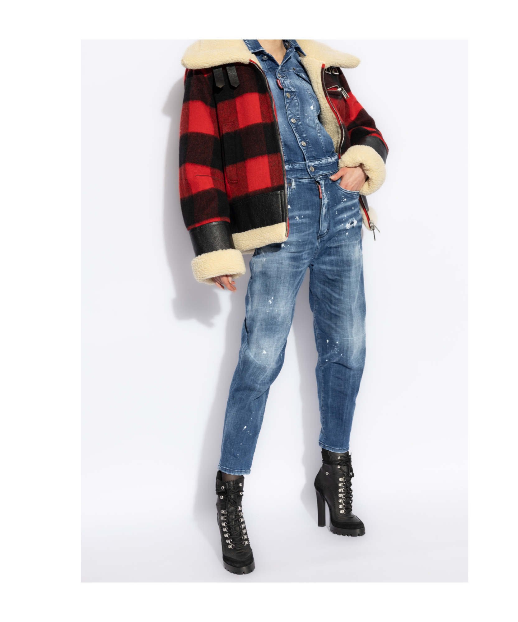 Dsquared2 80's High Rise Balloon Jeans In Blue