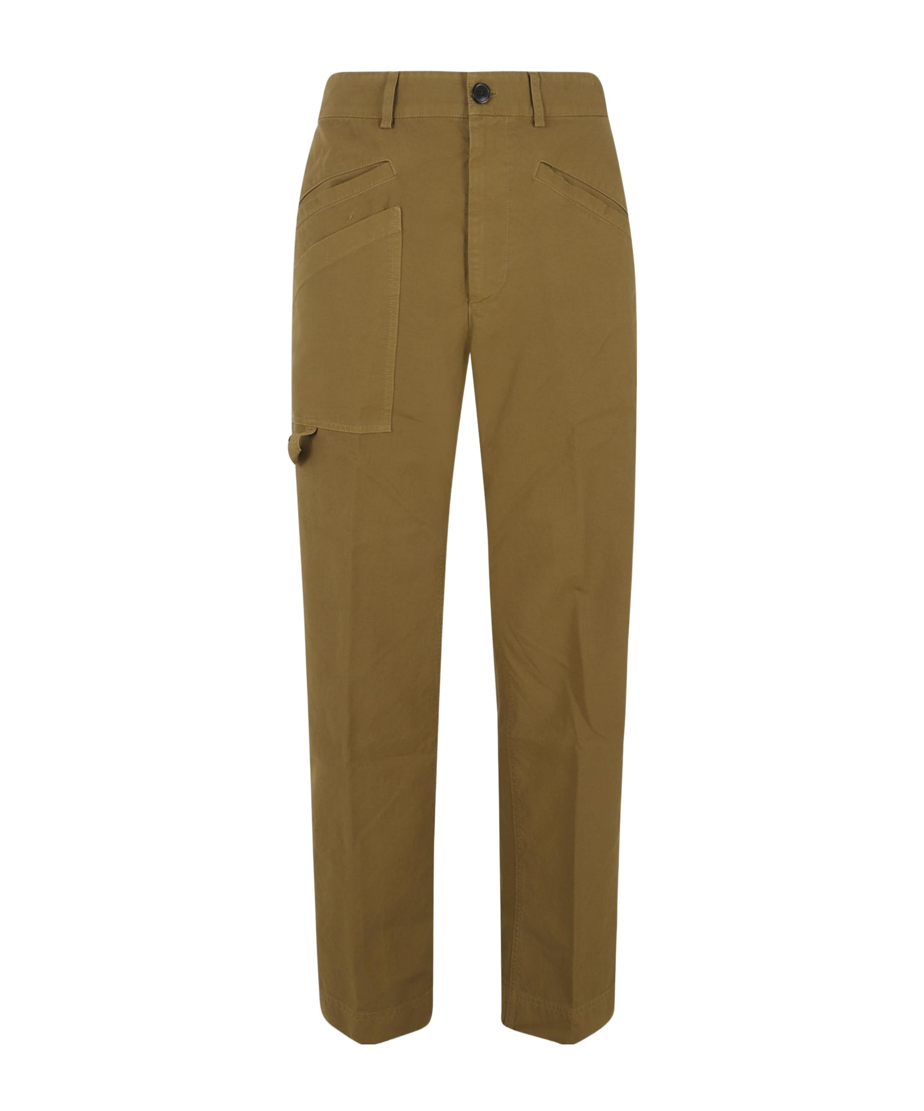 Dries Van Noten Pocket Straight-leg Trousers In Brown
