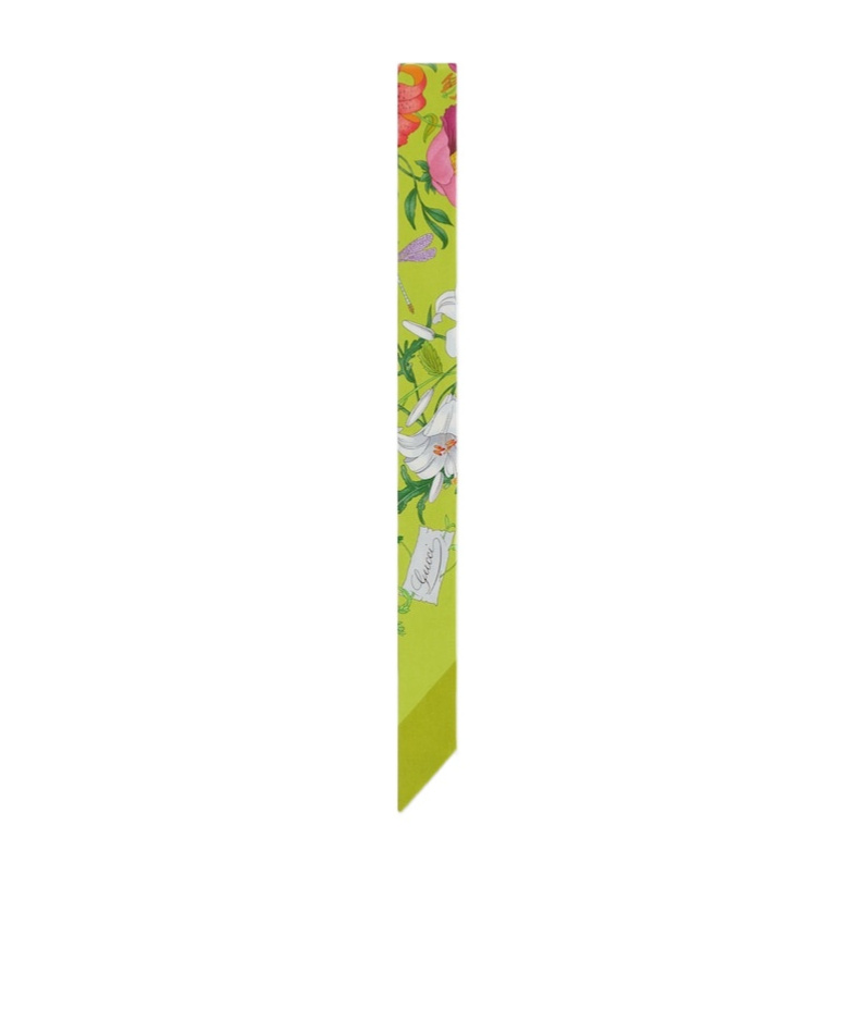 Gucci Printed Bow Tie In Green