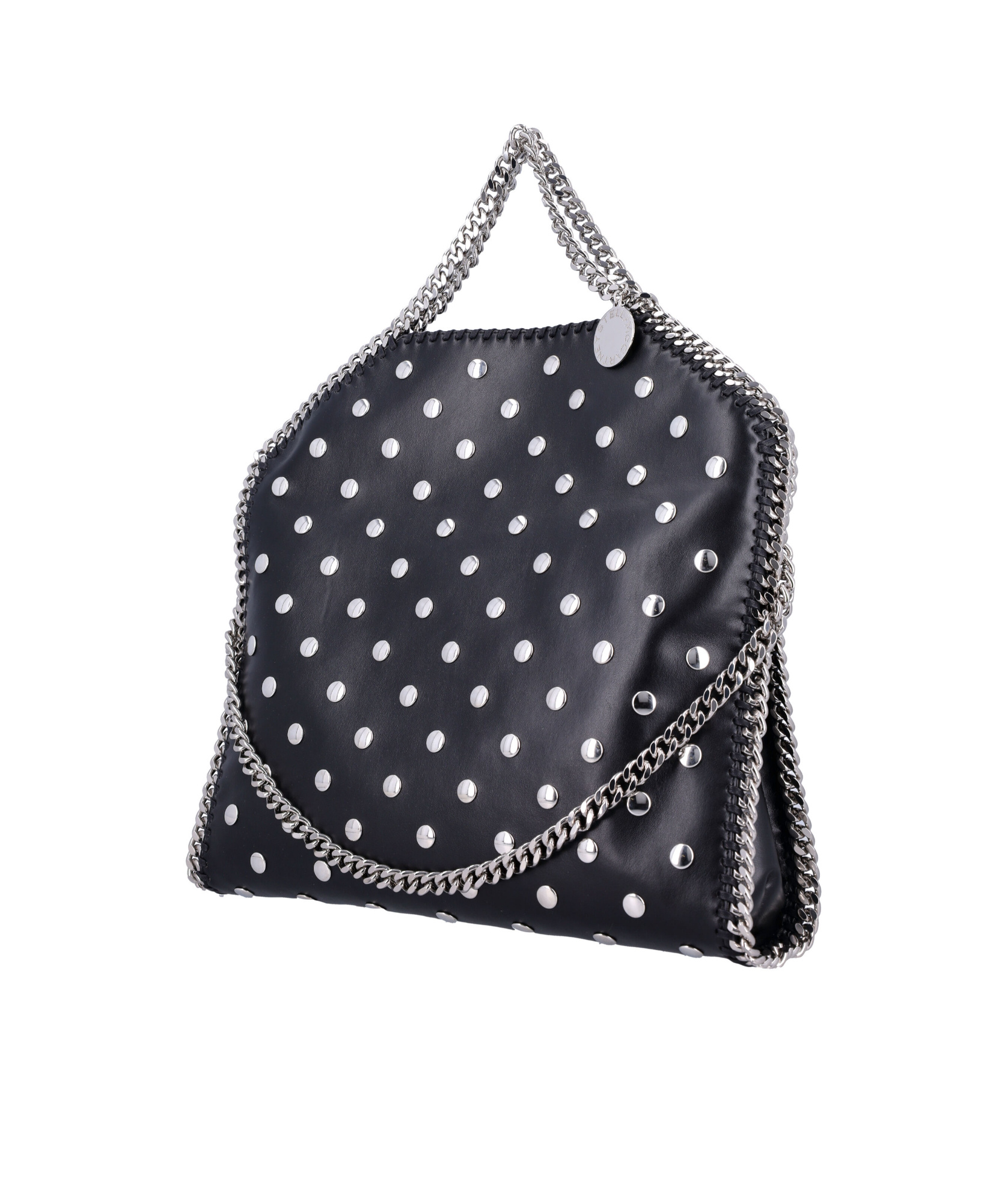 Stella Mccartney Rivet Shoulder Bag In Black