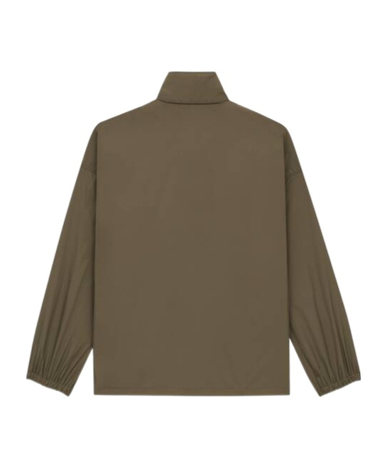 Saint Laurent Water-repellent Windbreaker Jacket In Green