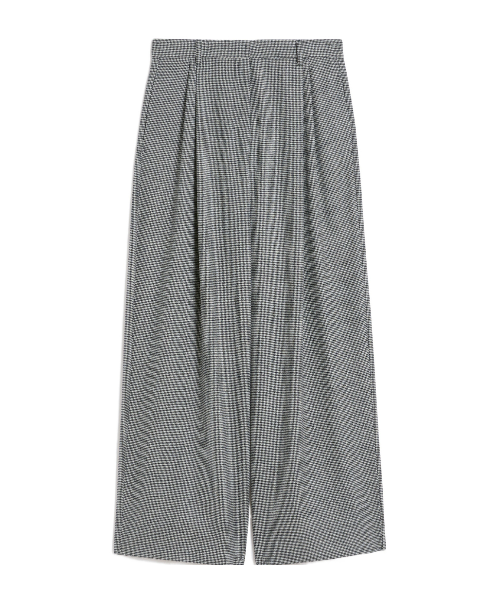 Max Mara Wool And Cashmere Wide-leg Trousers In Gray