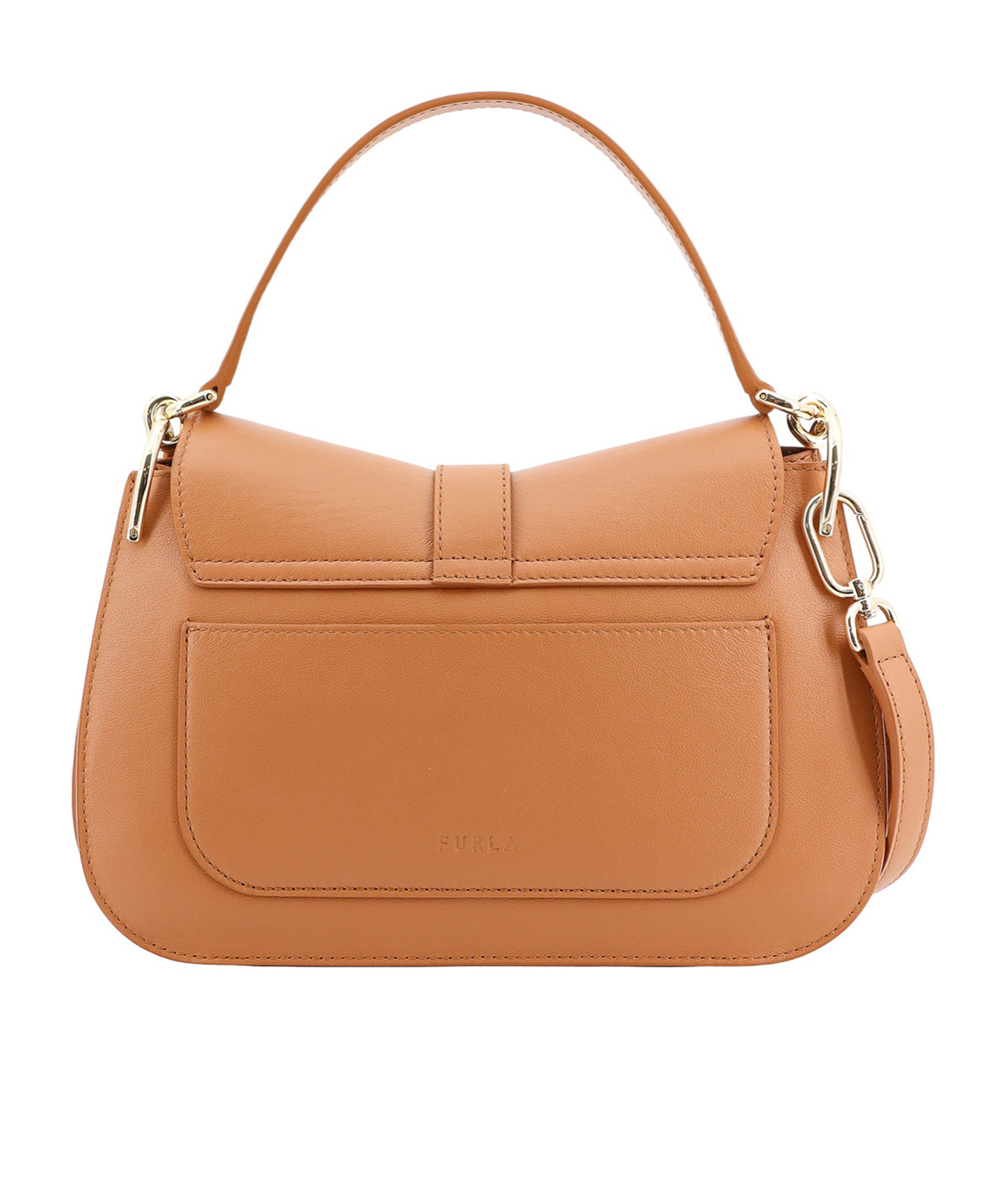 Furla Flow Medium Shoulder Bag In Brown
