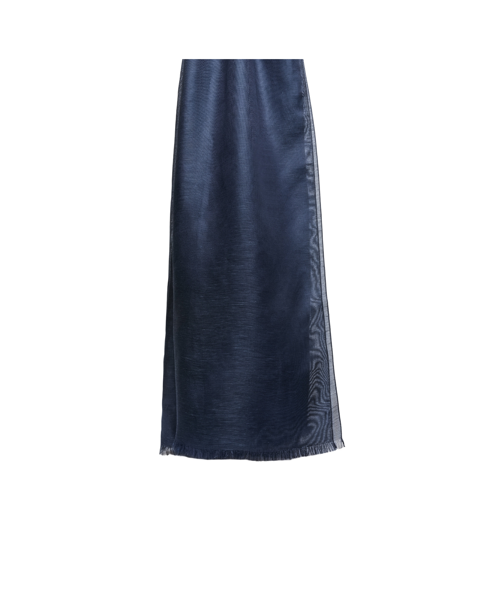 Max Mara Silk And Linen Stole In Black