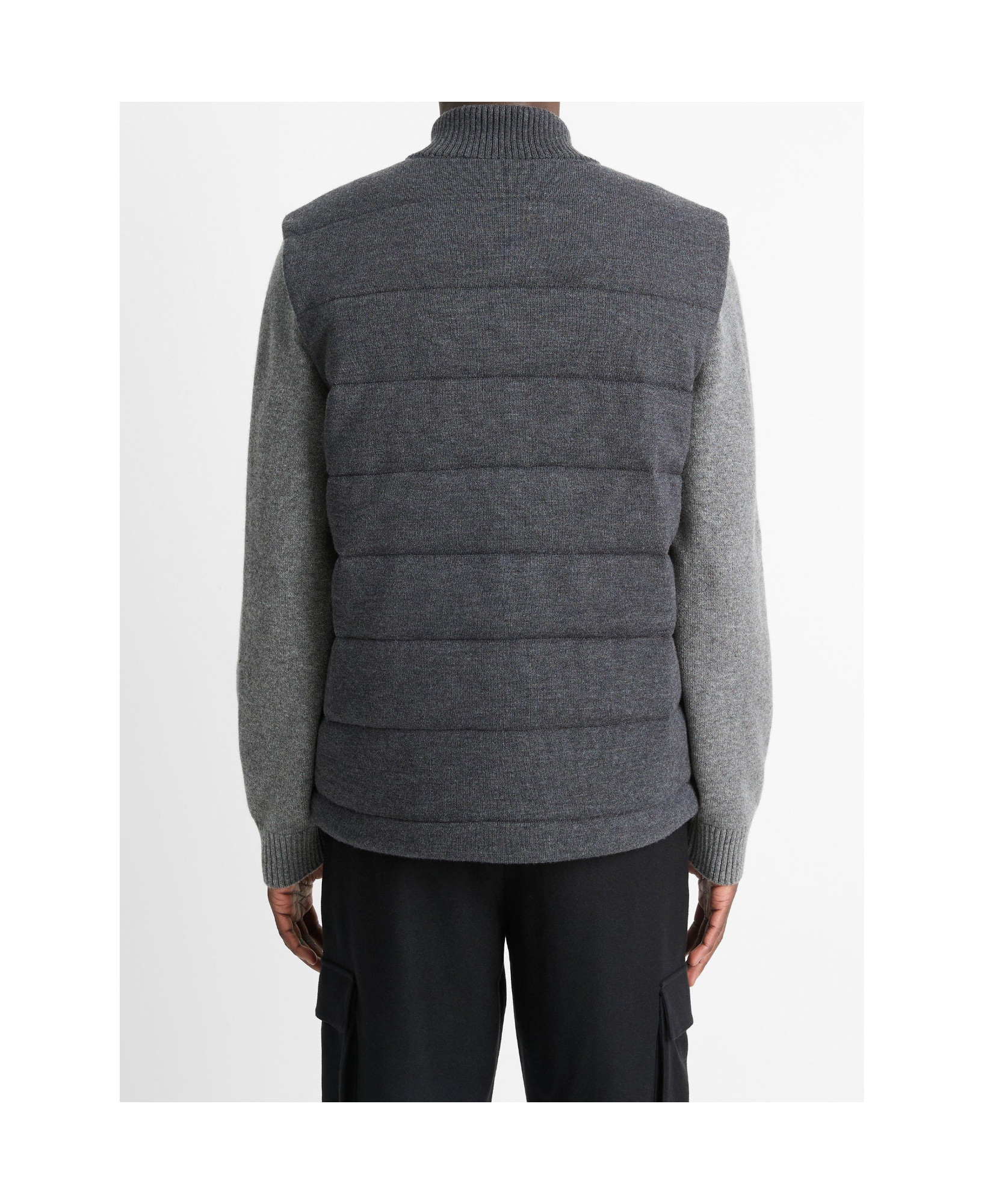 VINCE WOOL FULL ZIPPER VEST