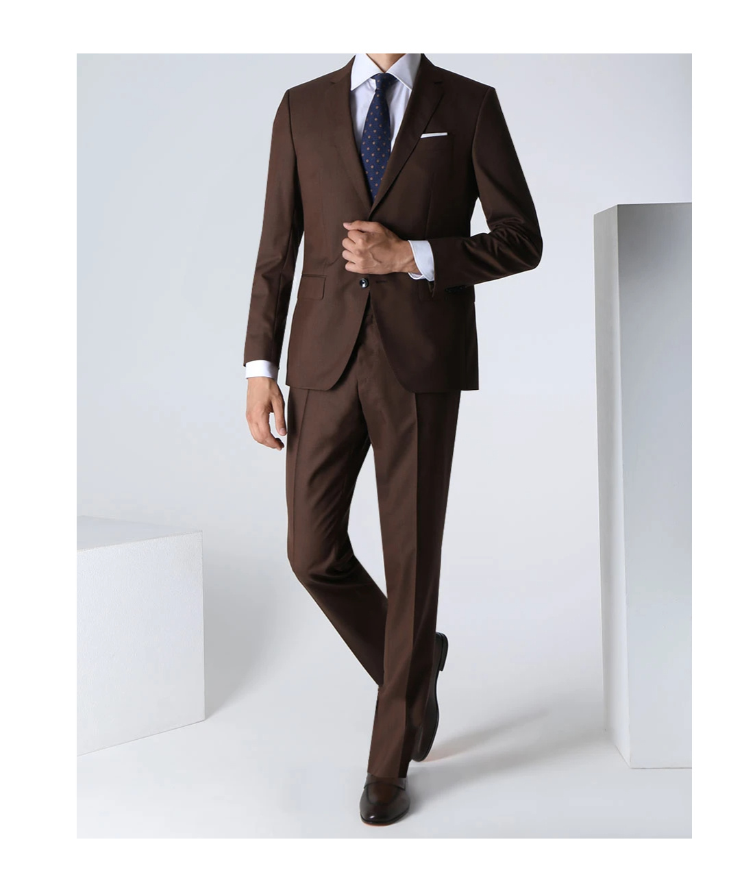 Hugo Boss Long-sleeved Suit In Red