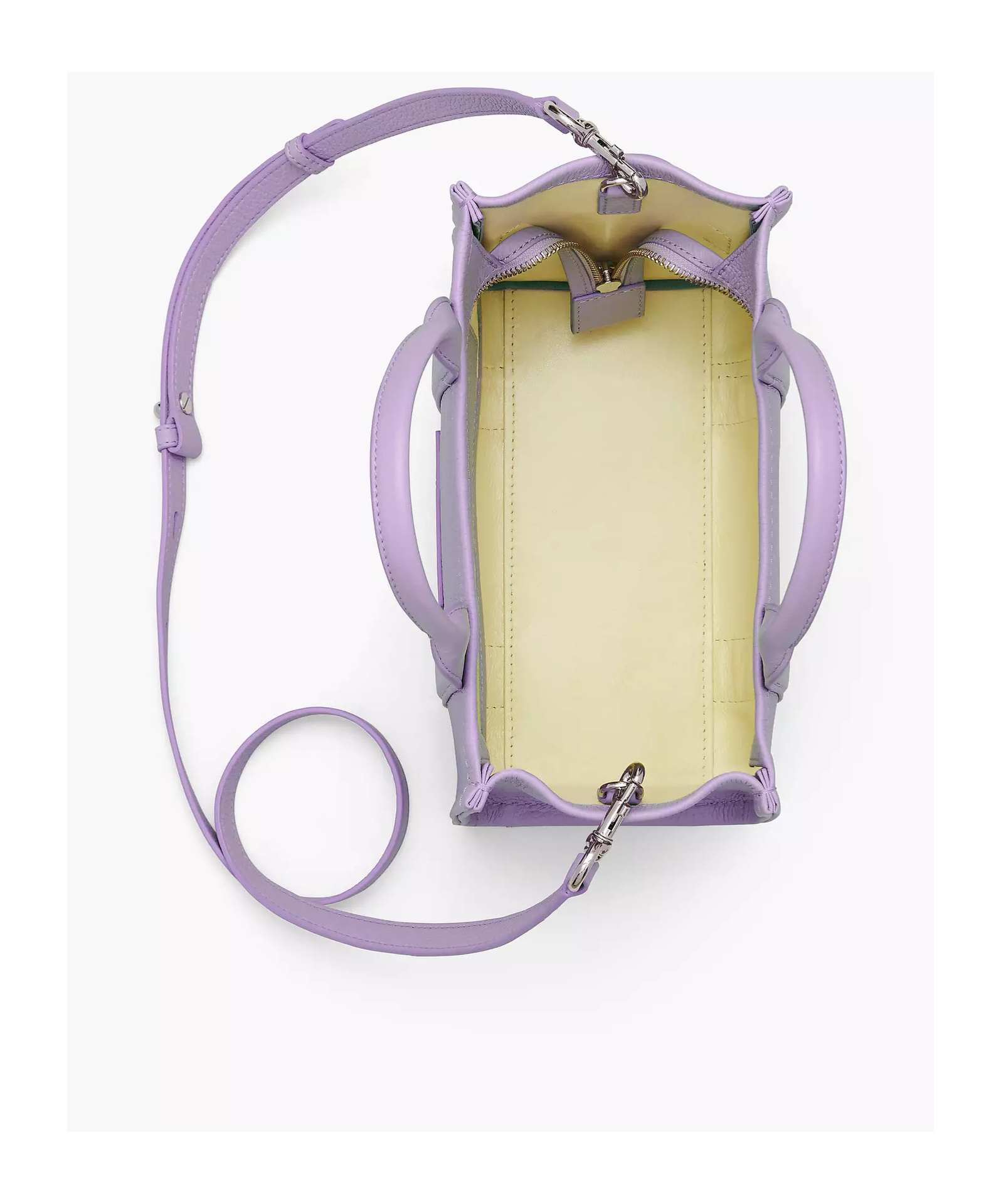 Marc Jacobs The Leather Crossbody Tote Bag In Purple