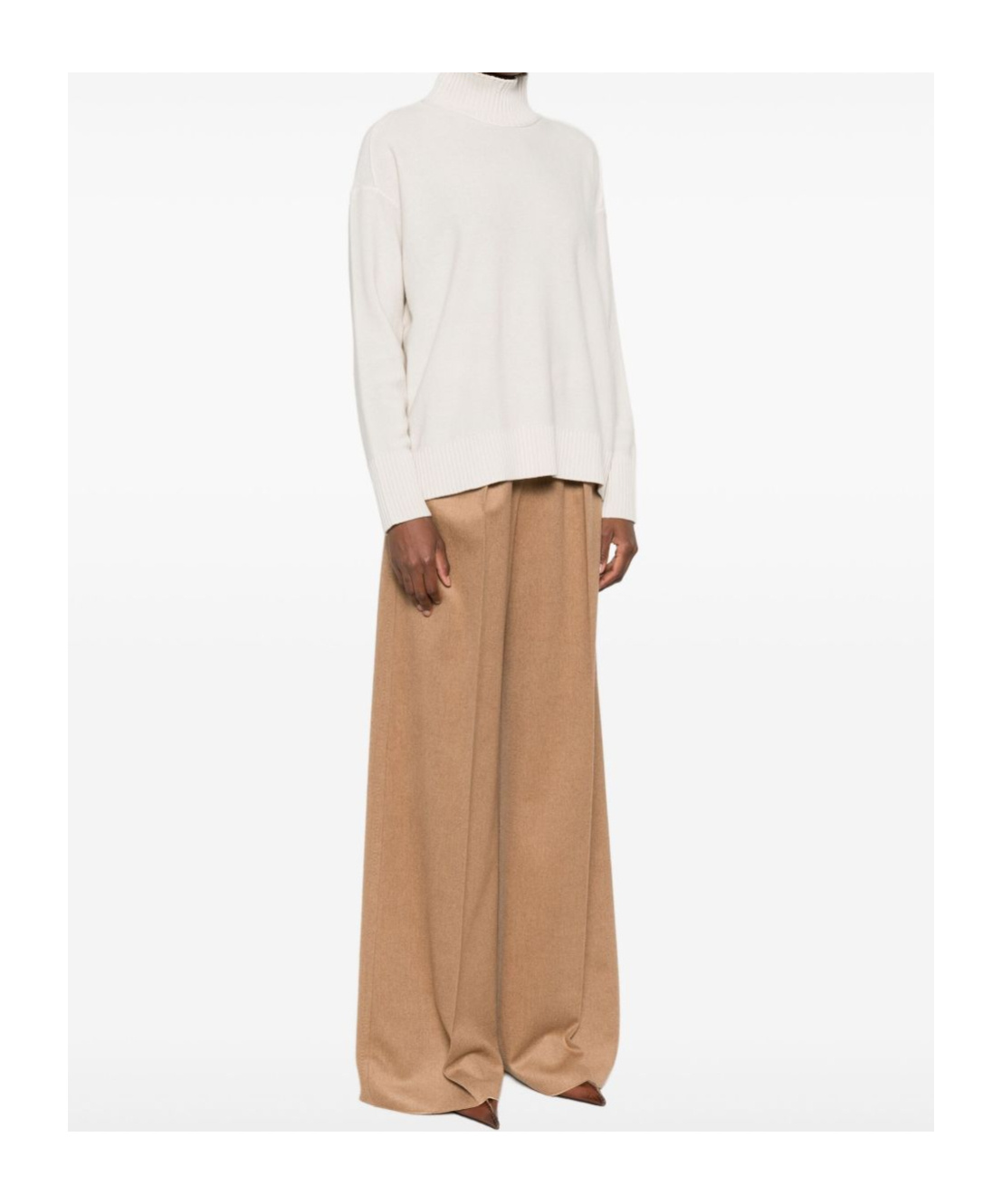 Antonelli Turtleneck Long-sleeved Sweater In Neutral