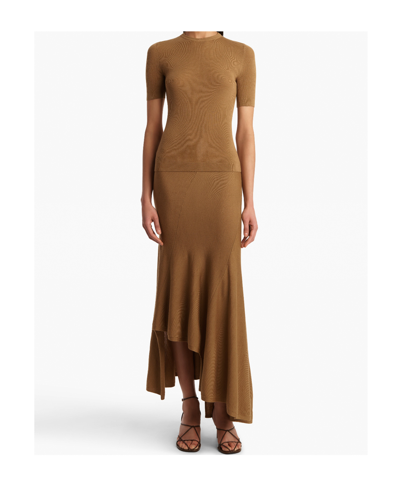 Khaite Asymmetric Skirt In Blue