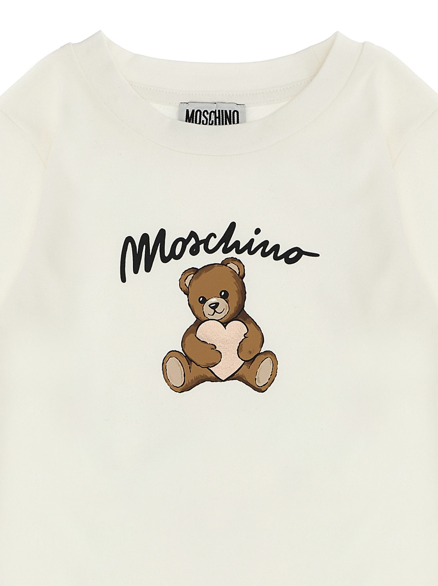 Moschino Teddy-bear Heart T-shirt In Neutral