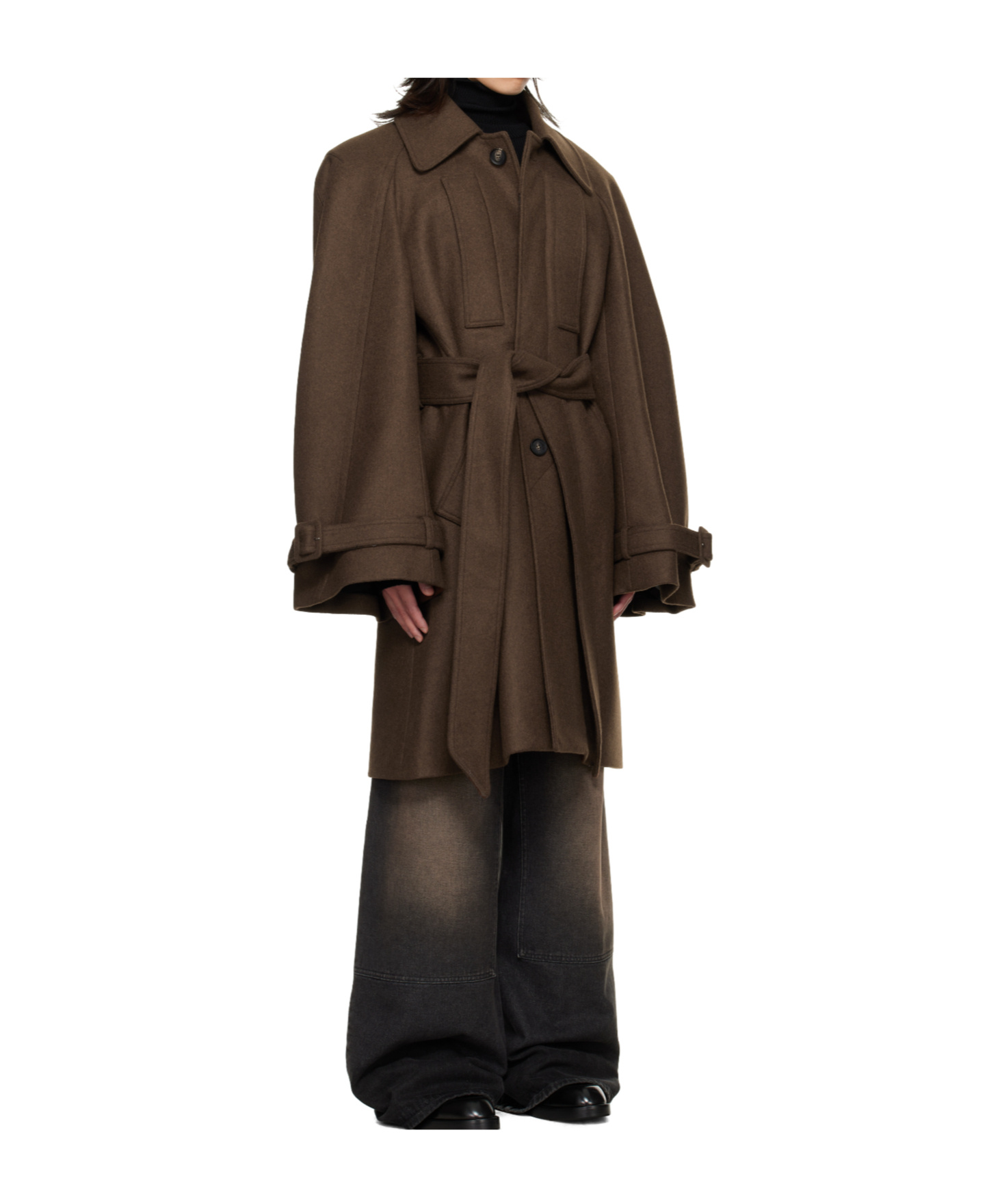 Egonlab Long Raglan Coat In Multi