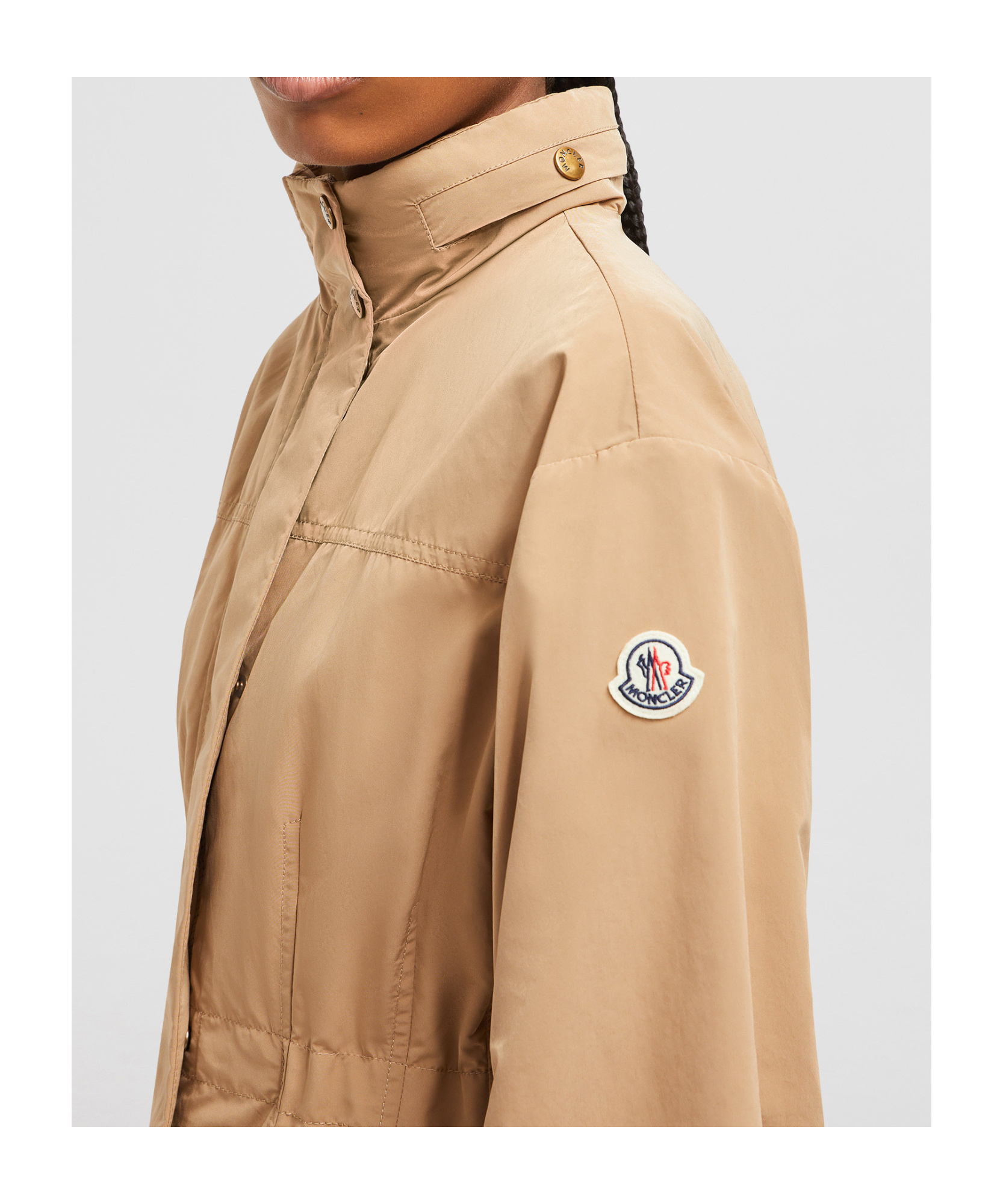 Shop Moncler Nades Parka In Brown