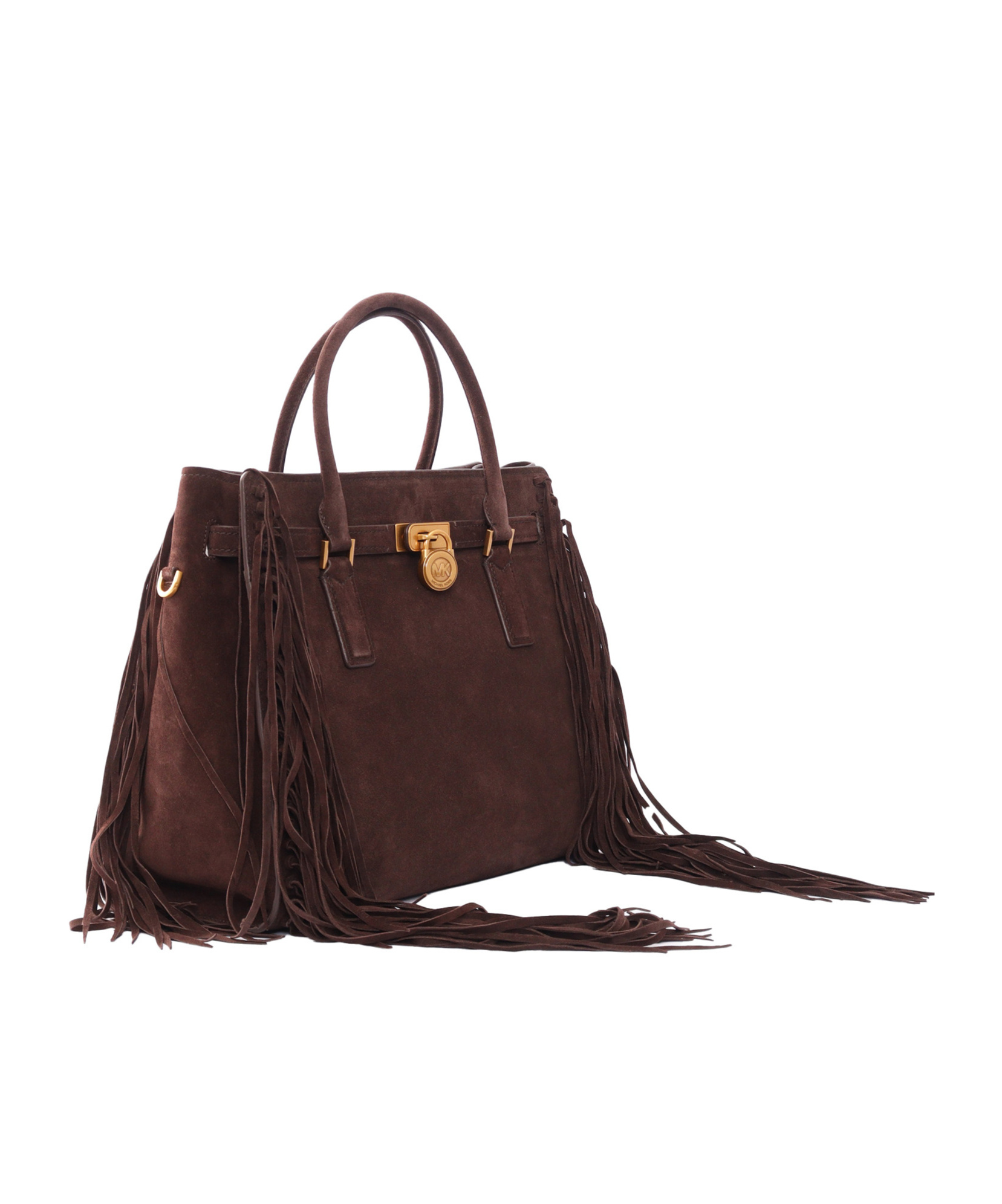 Michael Kors Michael Hamilton Moderne Large Fringed Satchel Bag In Red