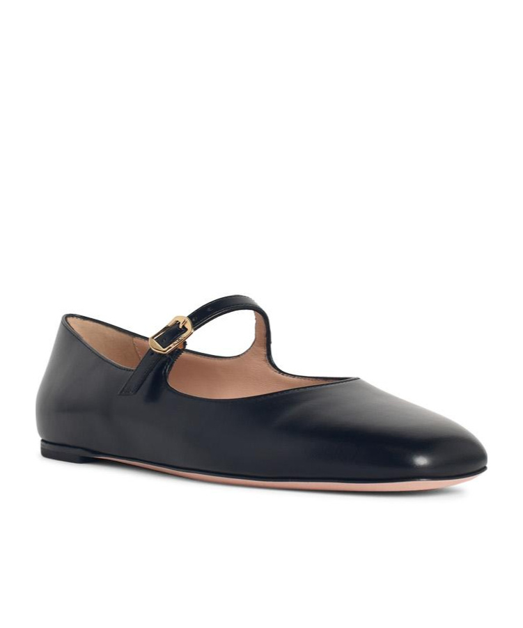 Bally Brushed Leather Mary-jane Shoes In Black