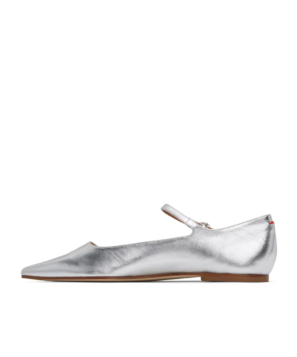 Aeyde Cleo Buckles Flats In White