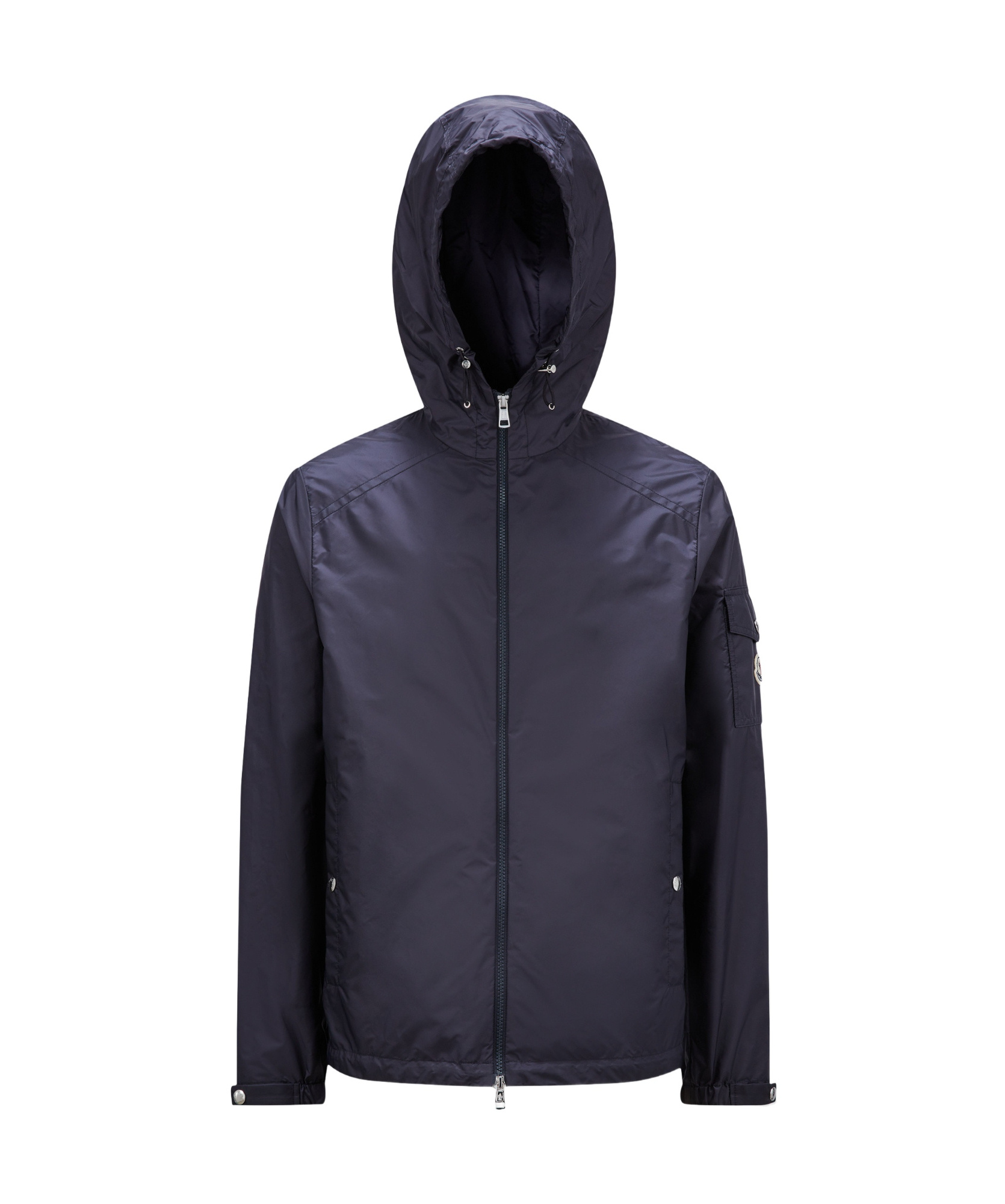 Shop Moncler Etiache Hooded Rain Jacket In Blue