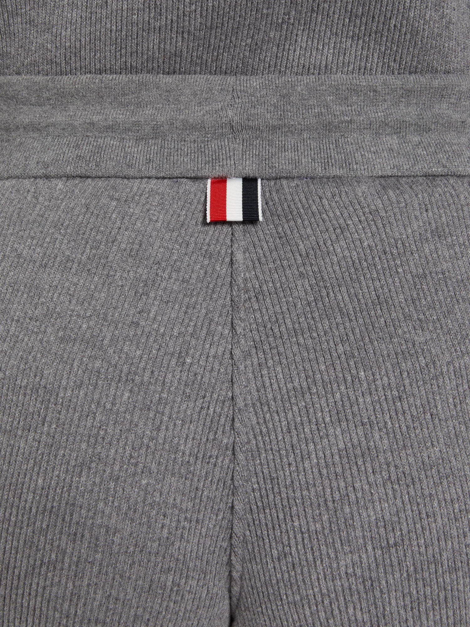 Thom Browne Loopback Cotton Knitted Shorts In Gray