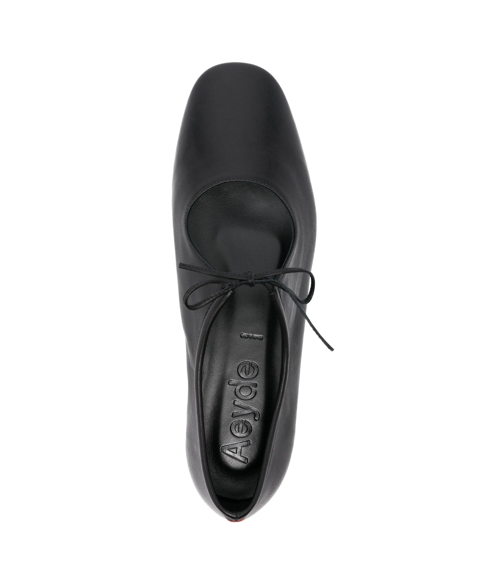 Aeyde Square-toed Ballet Shoes In Black