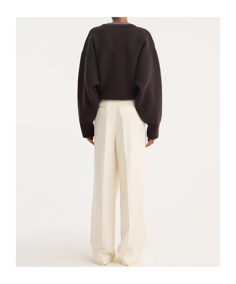 Rohe High-waist Satin Trousers In Neutral