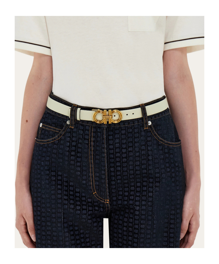 Ferragamo Reversible And Adjustable Gancini Belt