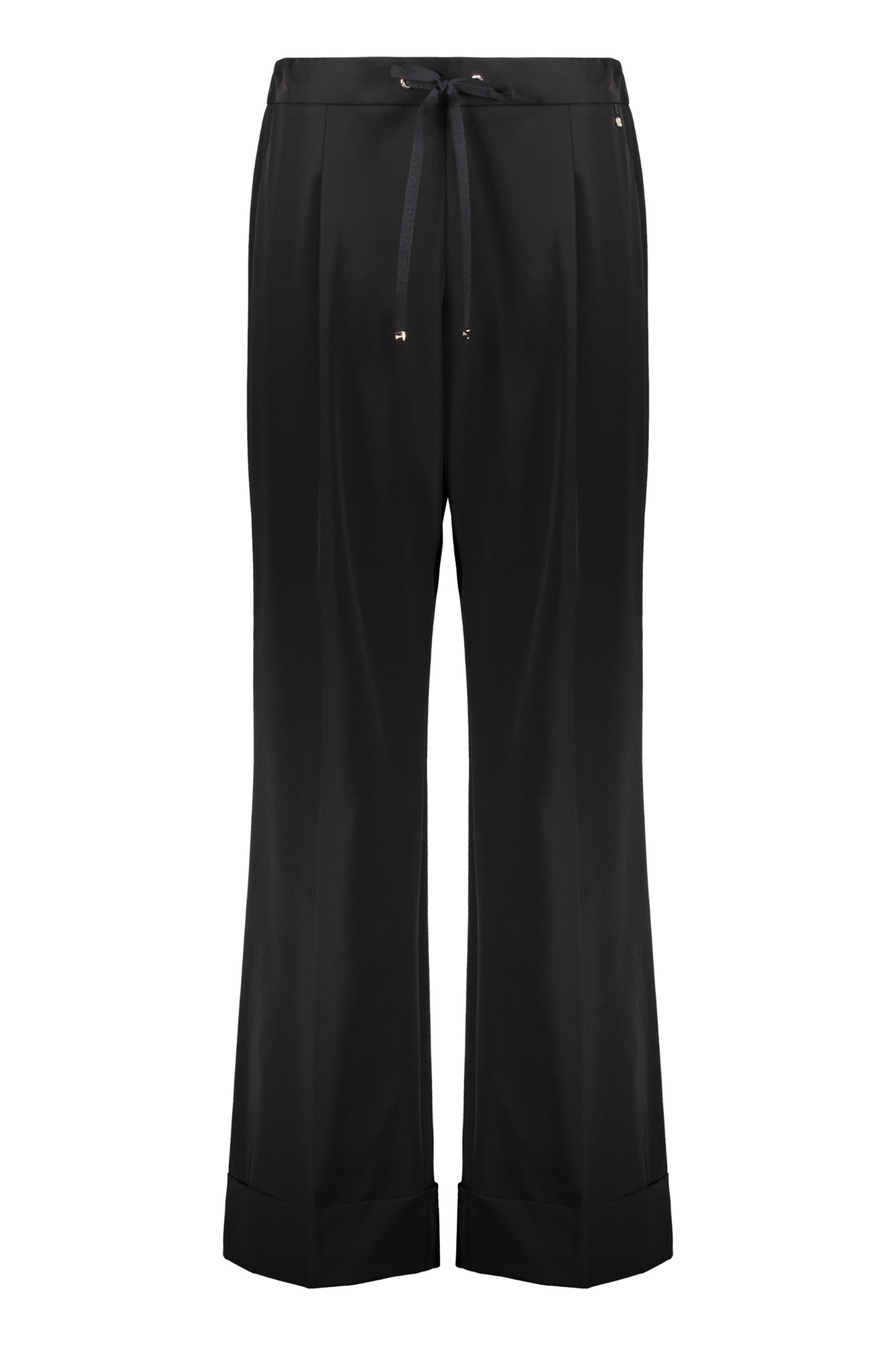 Herno Flared Casual Pants In Black