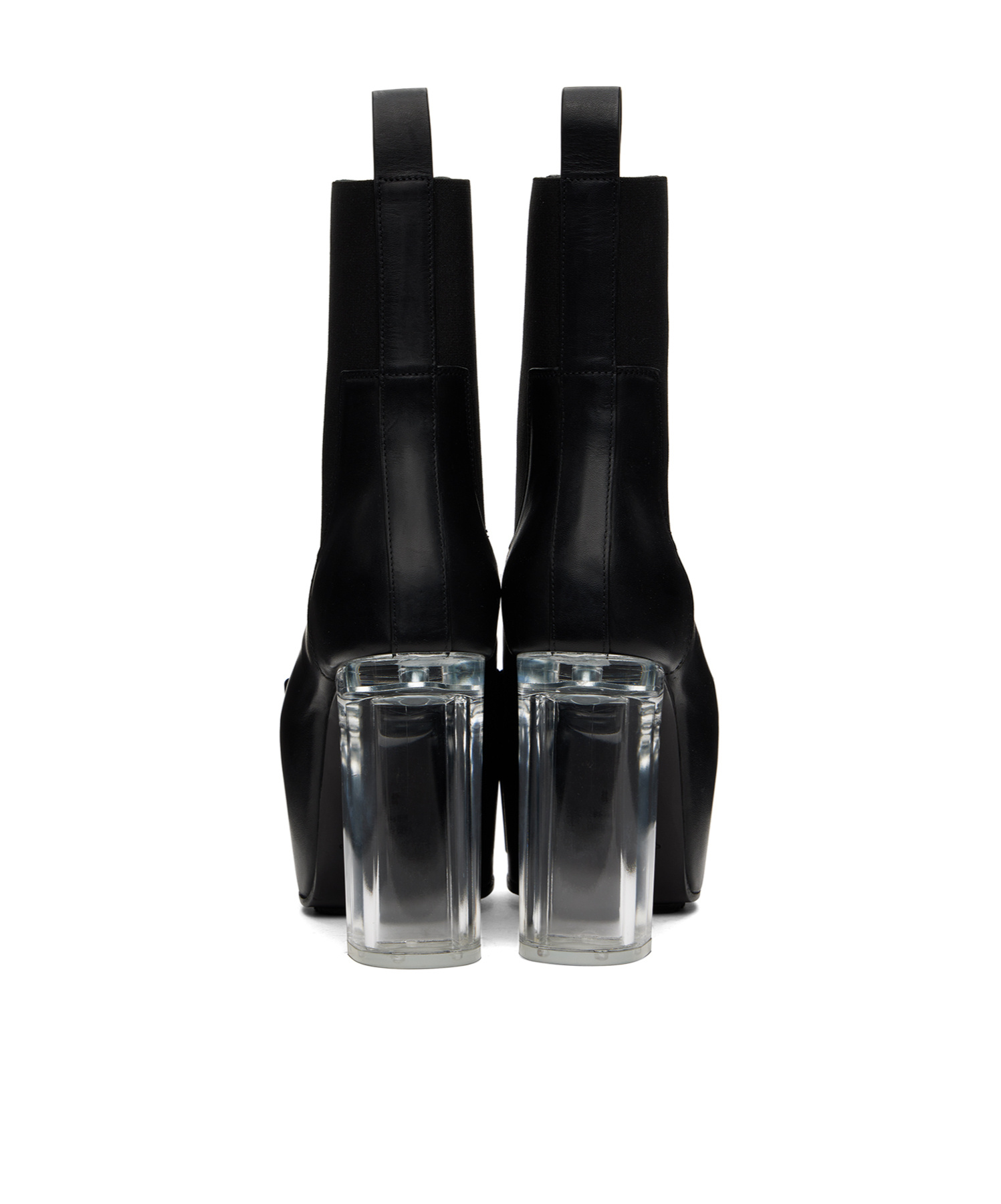 Rick Owens Grilled Platforms 45 High-heeled Boots In Black