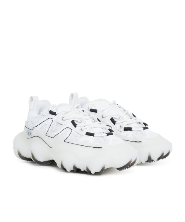 Diesel S-prototype Lace-up Sneakers In White