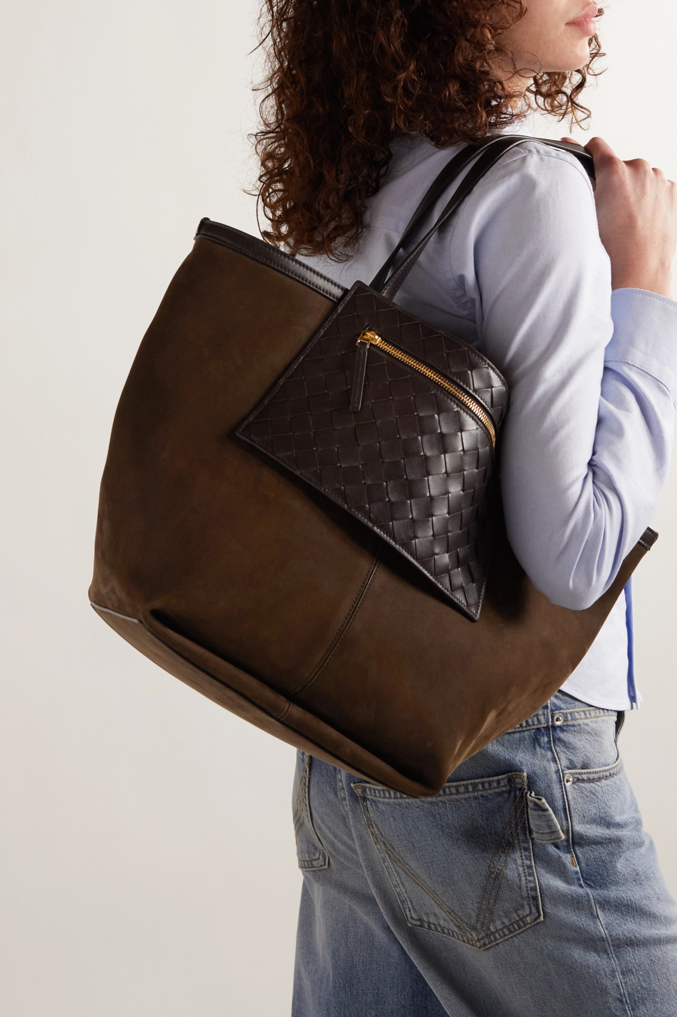 BOTTEGA VENETA MEDIUM FLIP-FLAP SHOULDER BAG