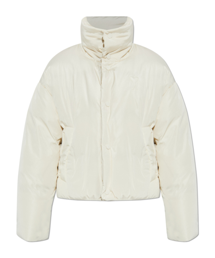 Ami Alexandre Mattiussi Long-sleeved Down Jacket In White
