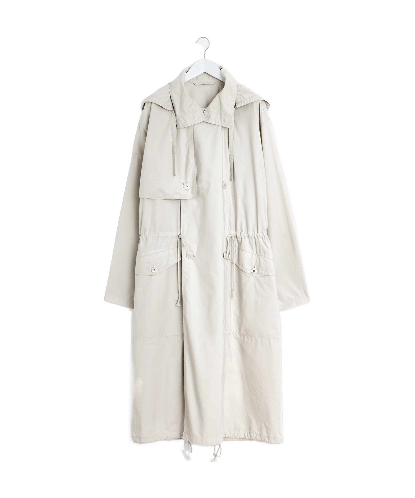 LEMAIRE LEMAIRE LIGHT HOODED TRENCH COAT