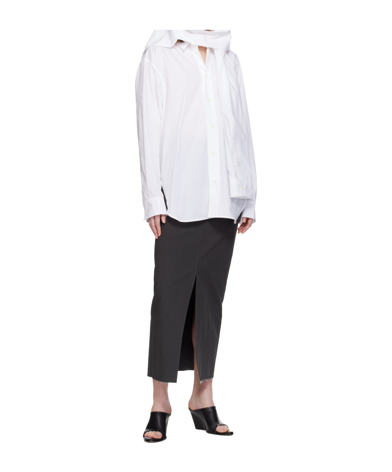 Jean Paul Gaultier Long-sleeved Shirt In White