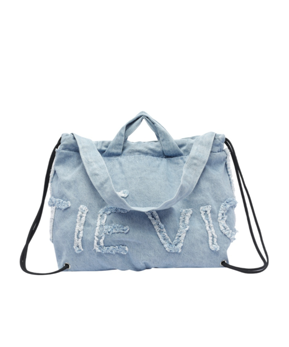 Vic Matie Double Handle Shoulder Bag In Blue