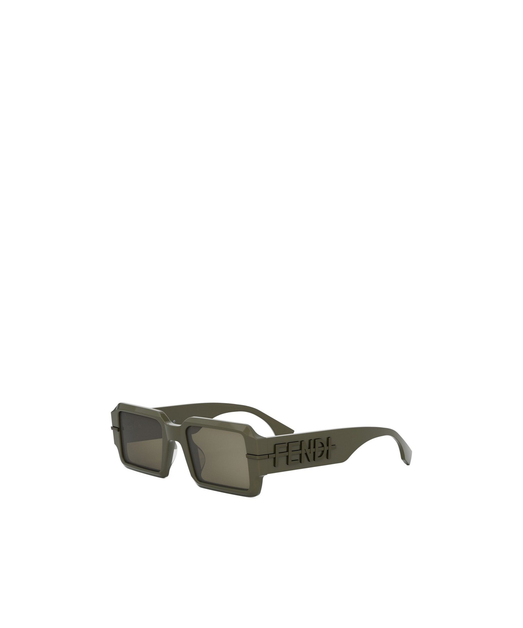 Fendi Fe40073u Graphy 96n Green Sunglasses In Gray