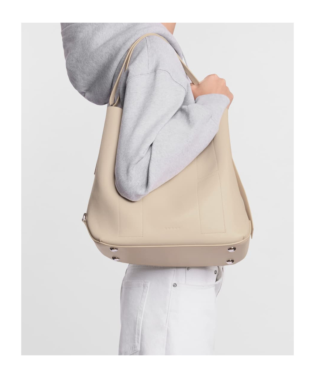Hogan Borse A Tracolla In Pelle Di Vitello Bianca In Nude