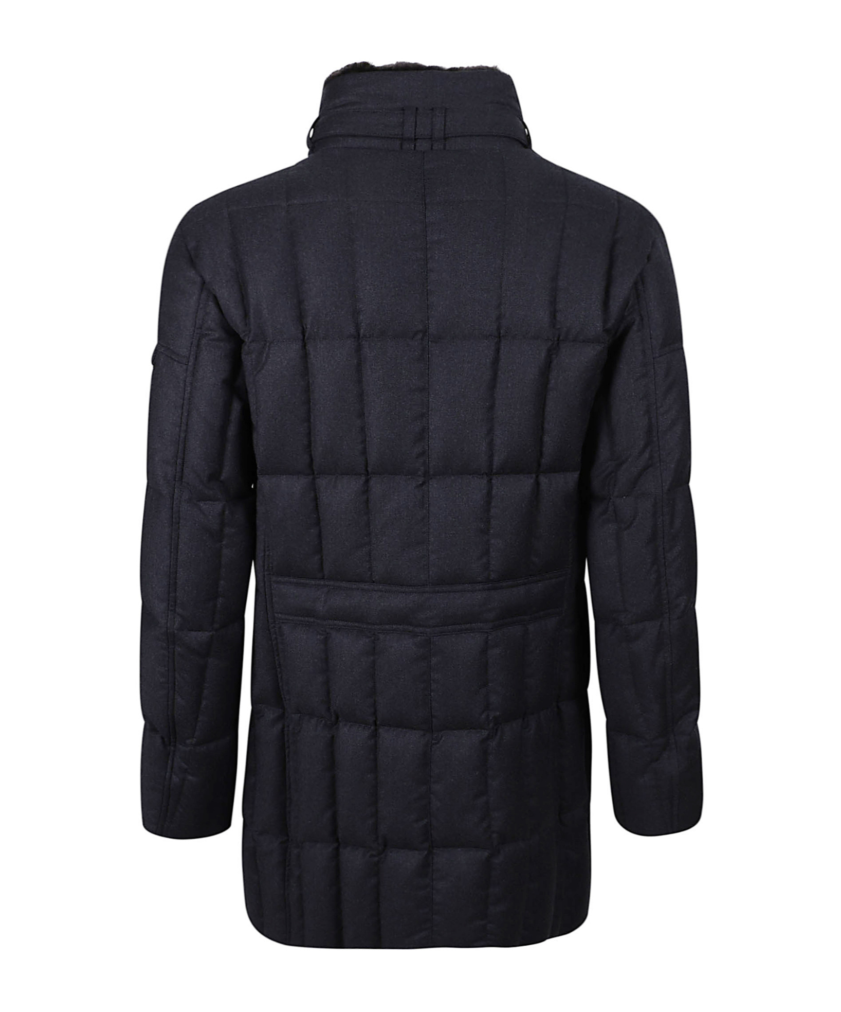 Moorer Long-sleeved Cotton Jacket In Black