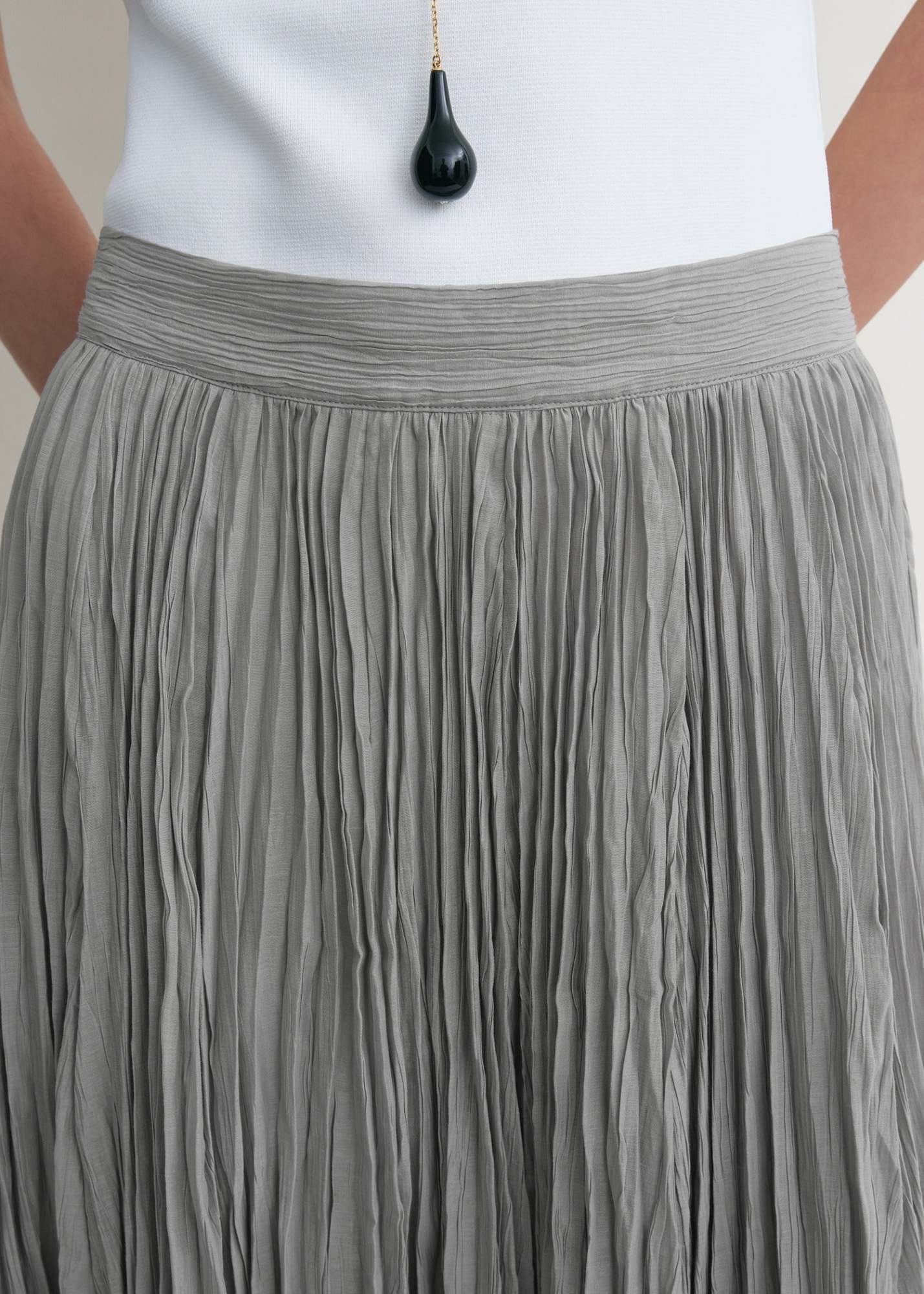 Shop Totême Crinkled Plissé Skirt