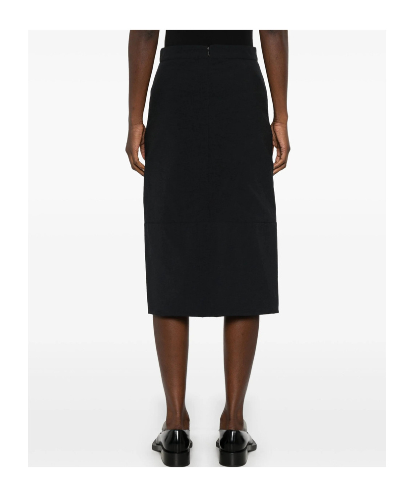 Theory Wool Blend Triple Pleat Pants In Black