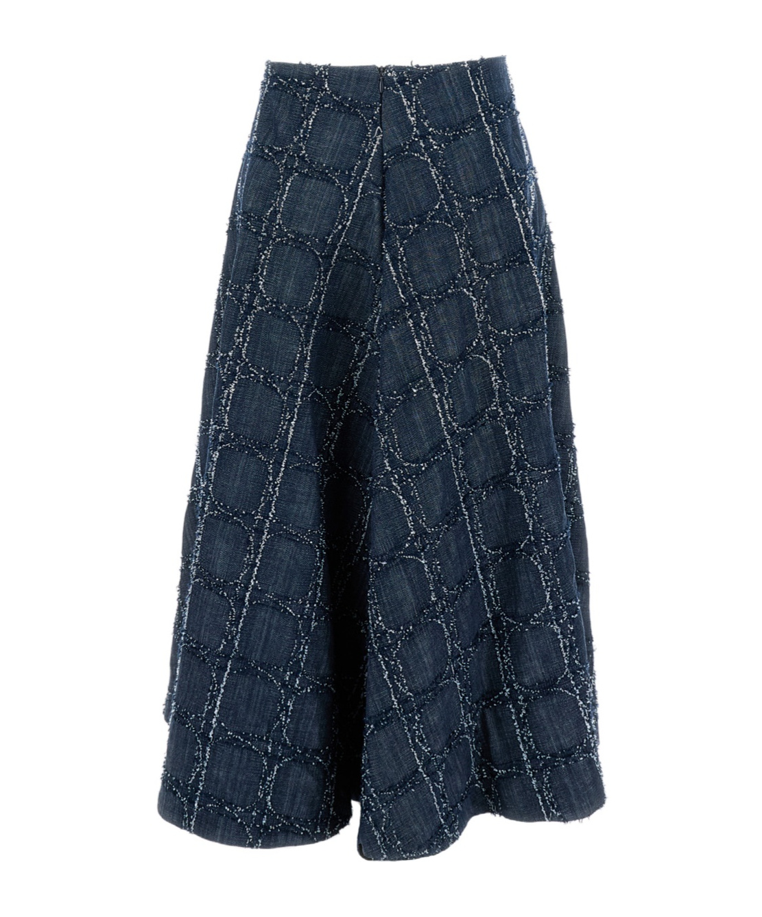 Stefano Mortari Wide Denim Skirt In Black