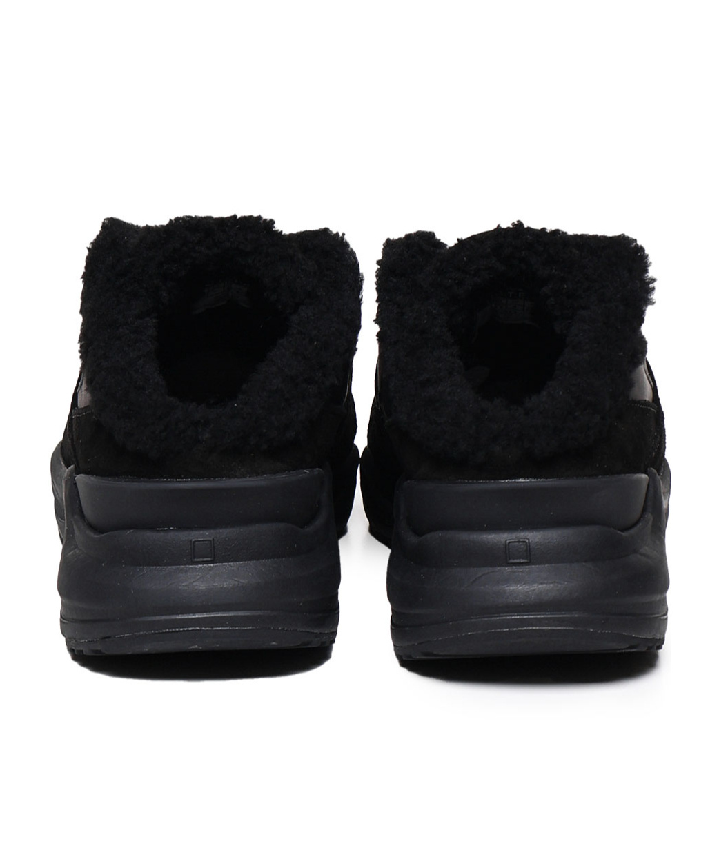 Date Leather Trainers In Black