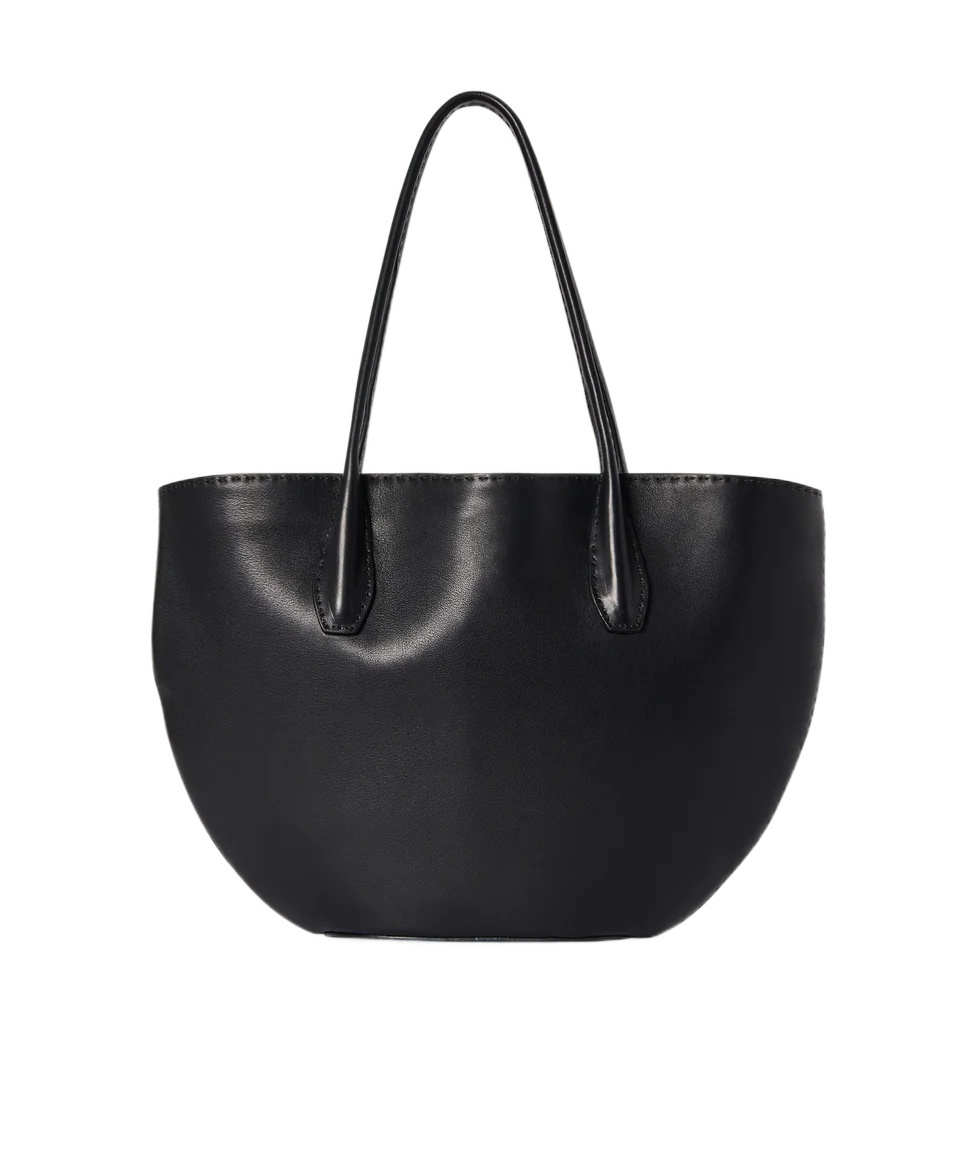 The Row Double Handle Handbag In Black