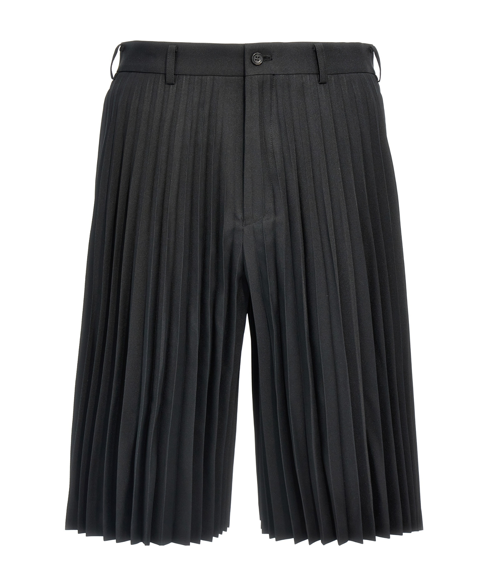 Comme Des Garçons Comme Des Gar�ons Homme Plus Pleated Zipped Bermuda Shorts In Burgundy