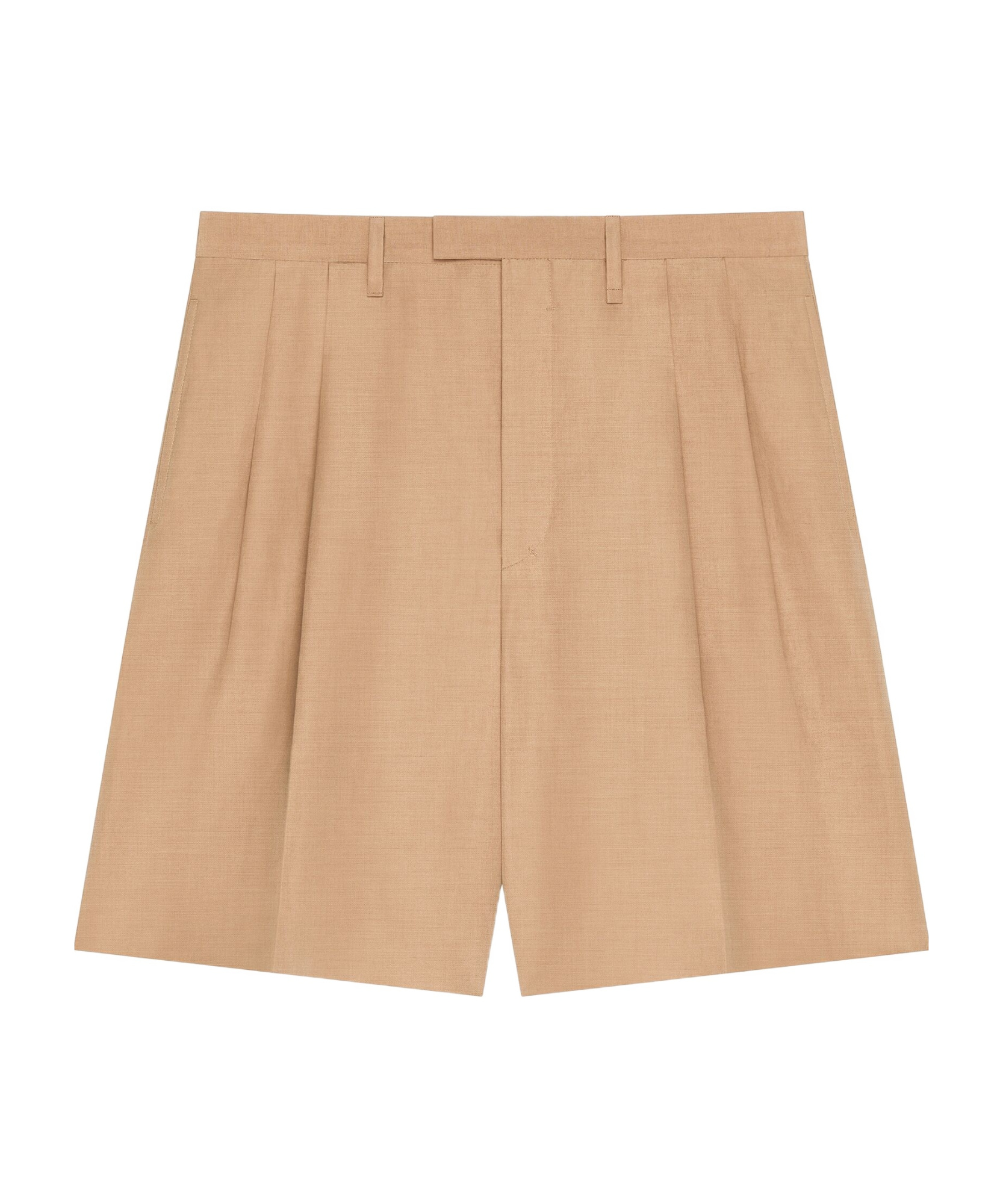 Givenchy Men's Plage Bermuda Shorts In Linen In Brown