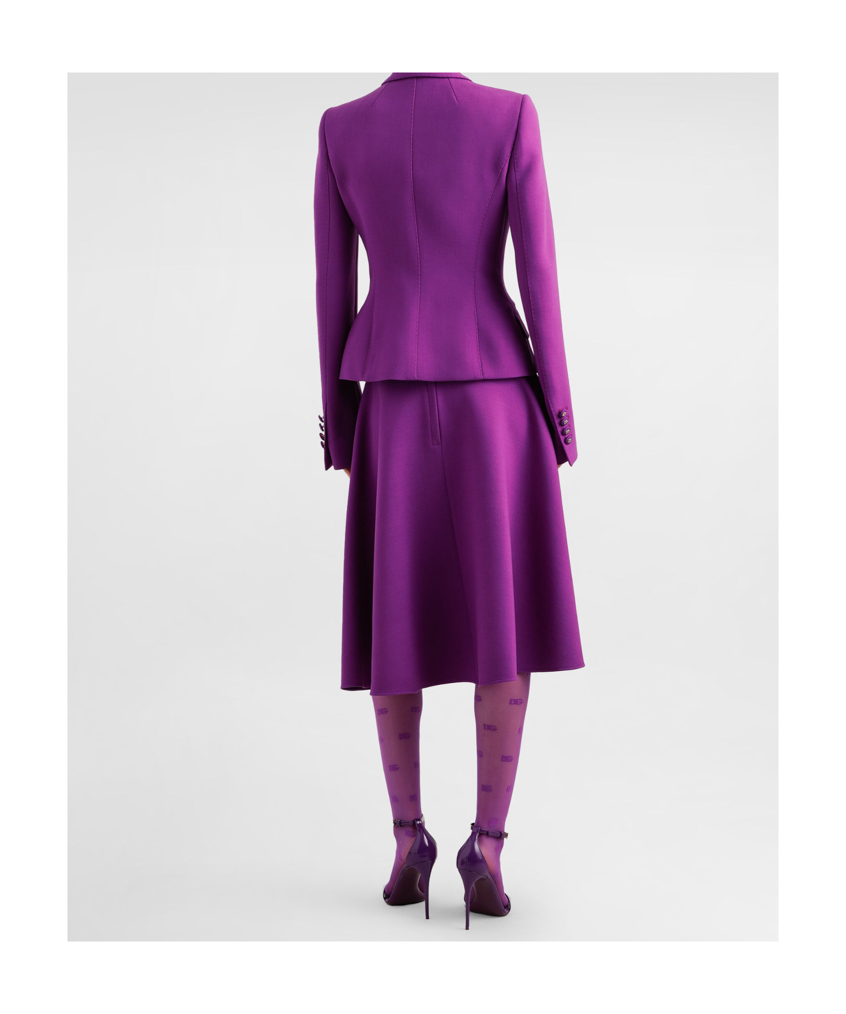 Dolce & Gabbana Wool Blazer In Purple