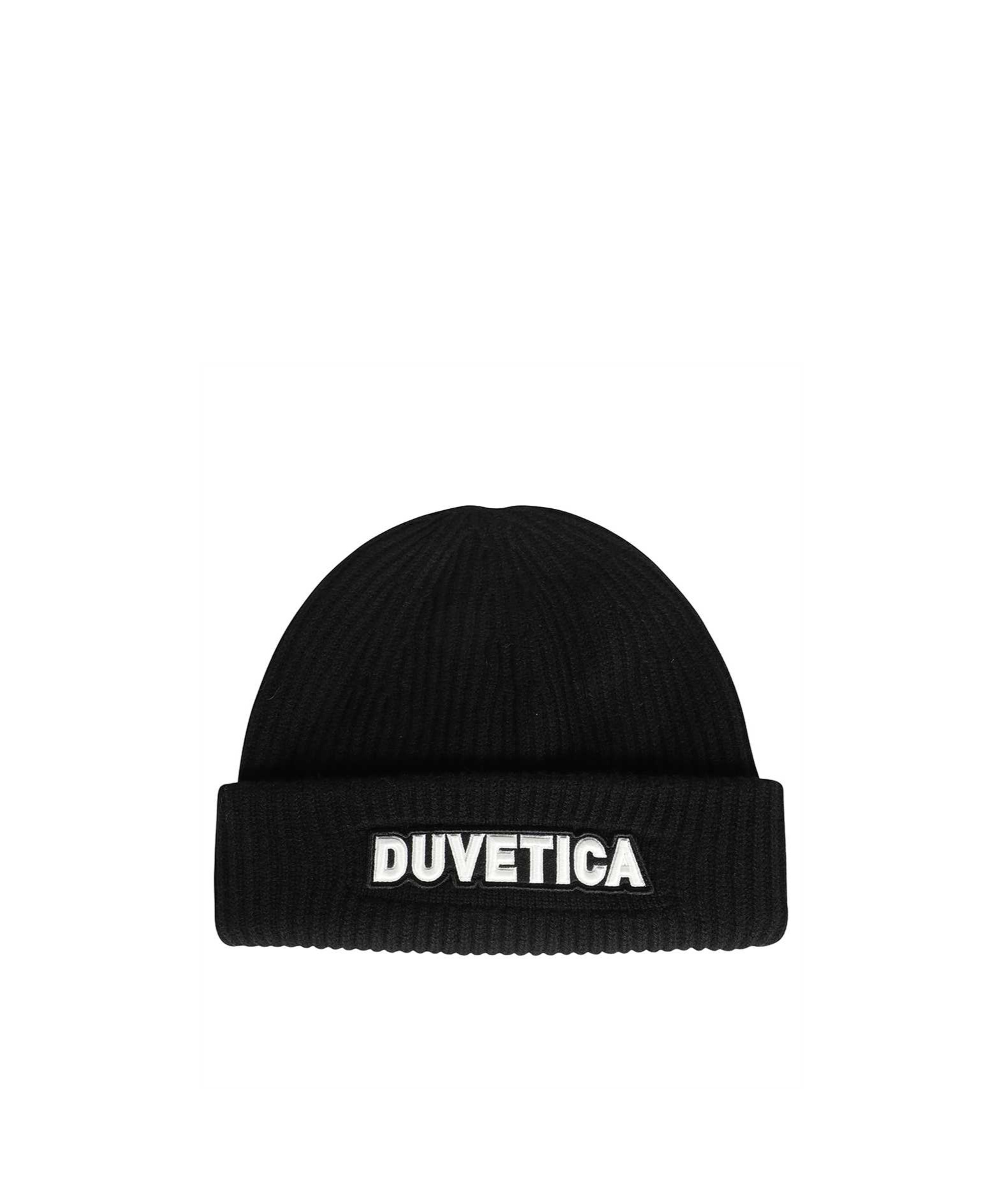 Duvetica Knitted Wool Hat In Black