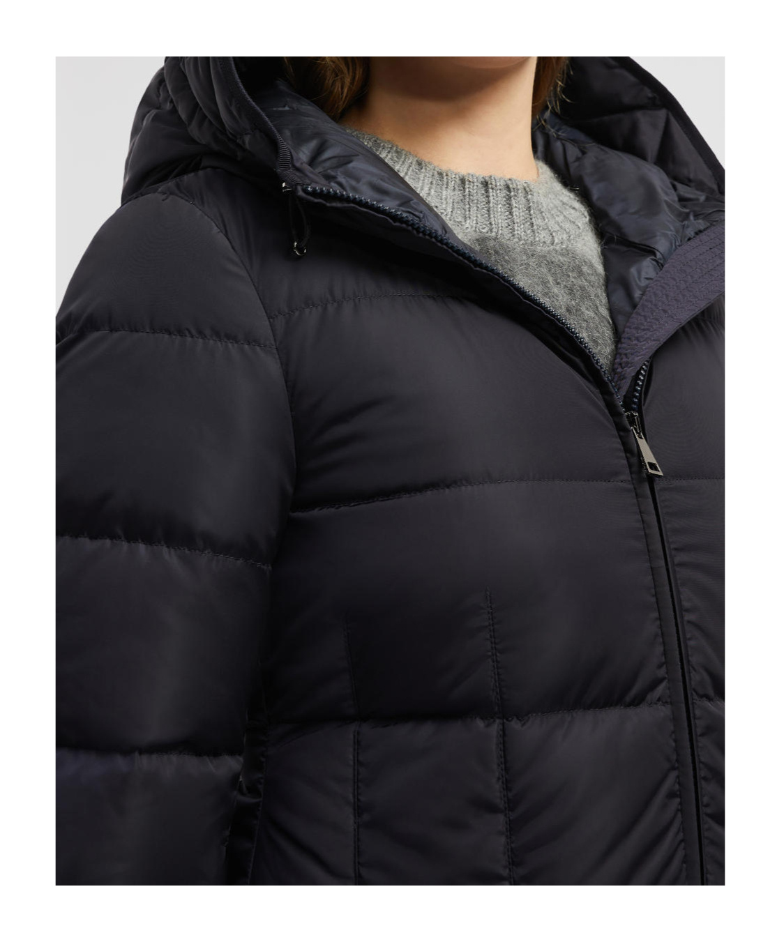 Moncler Avocette Long Down Jacket